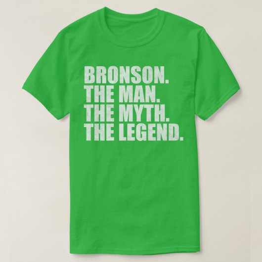 BronsonBronson Naam Bronson Voornaam T-shirt (Design voorkant)