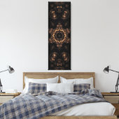 Bronstijd Mandala Canvas Afdruk (Insitu (Slaapkamer))