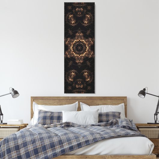 Bronstijd Mandala Canvas Afdruk (Insitu (Slaapkamer))