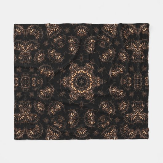 Bronstijd Mandala Fleece Deken (Voorkant (Horizontaal))