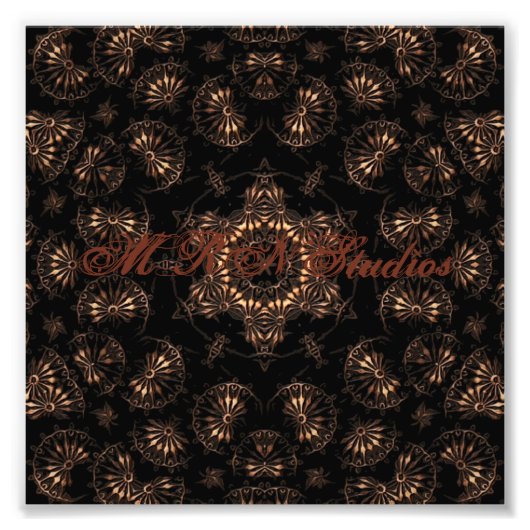 Bronstijd Mandala Foto Afdruk (Voorkant)