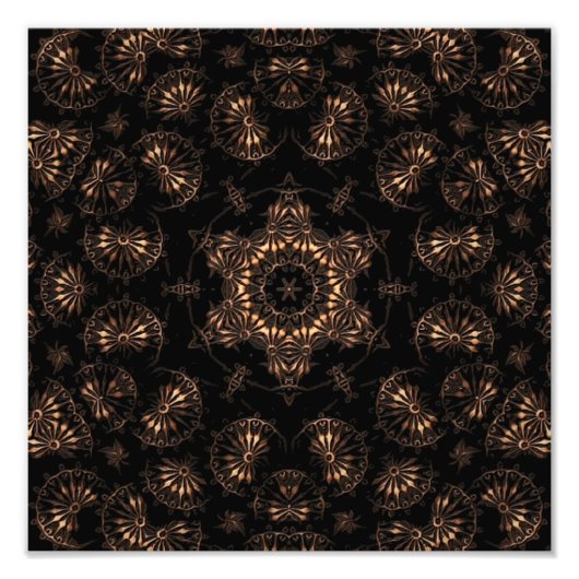 Bronstijd Mandala Foto Afdruk (Voorkant)