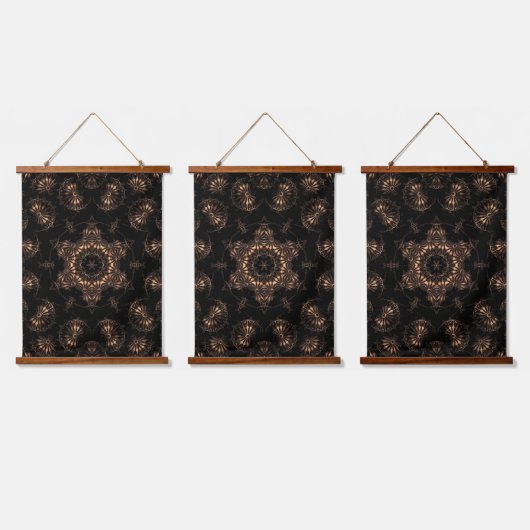 Bronstijd Mandala Hangend Wandkleed (Driedubbel)