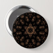 Bronstijd Mandala Ronde Button 4,0 Cm (Voorkant /achterkant)