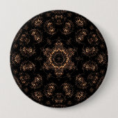 Bronstijd Mandala Ronde Button 4,0 Cm (Voorkant)