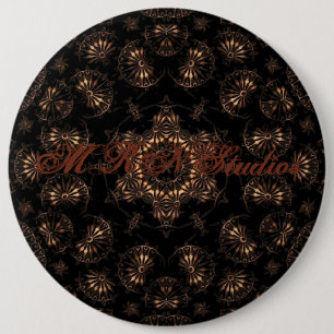Bronstijd Mandala Ronde Button 6,0 Cm