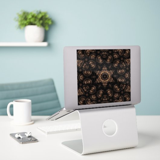 Bronstijd Mandala Sticker (Laptop op bureau)