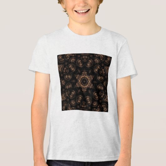 Bronstijd Mandala Tri-Blend Shirt (Voorkant)