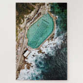 Bronte Baths Ocean Pool Sydney Aerial Uitzicht Legpuzzel (Verticaal)