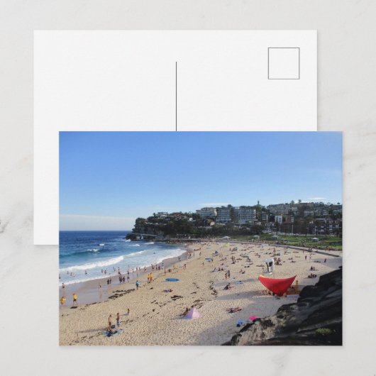Bronte Beach op een Briefkaart van een milde zomer (Voorkant / Achterkant)