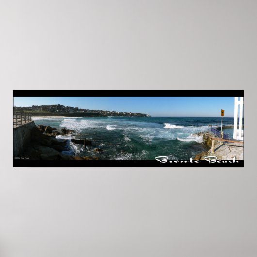 Bronte Beach, Sydney Panorama Poster - Aangepast (Voorkant)