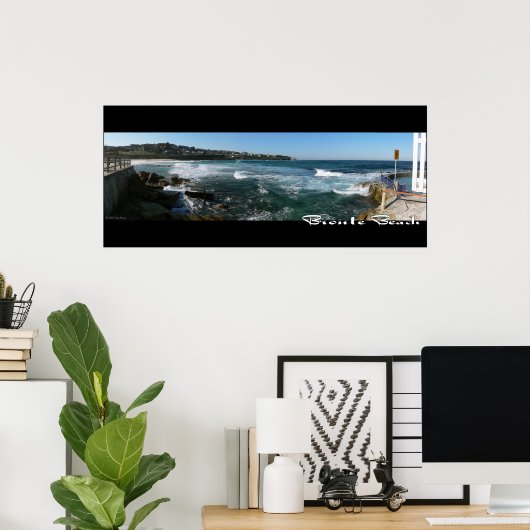 Bronte Beach, Sydney Panorama Poster - Gepersonali (Thuiskantoor)