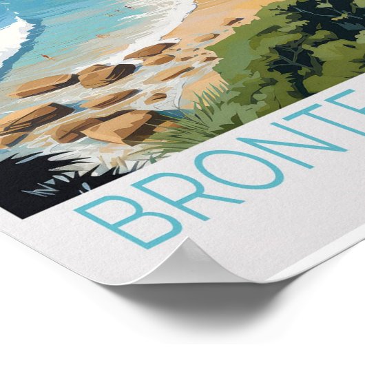 Bronte Beach Travel Poster - Verbluffend Australië (Hoek)