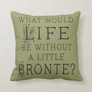 Bronte Book Lover Quote Pillow Kussen