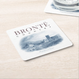 Bronte Country Haworth Kerk en pastorie Kartonnen Onderzetters