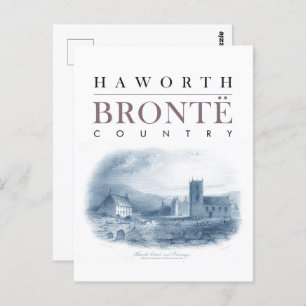 Bronte Land met Haworth Church en Parsonage Briefkaart