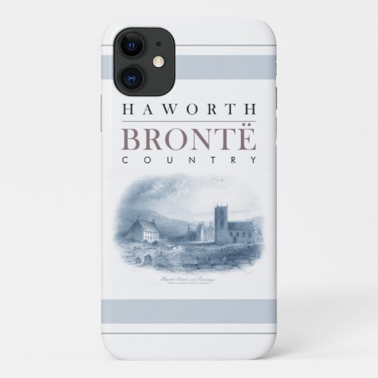 Bronte Land met Haworth Church en Parsonage Case-Mate iPhone Case (Achterkant)