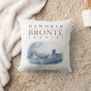 Bronte Land met Haworth Church en Parsonage Kussen