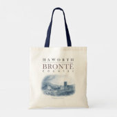 Bronte Land met Haworth Church en Parsonage Tote Bag (Achterkant)