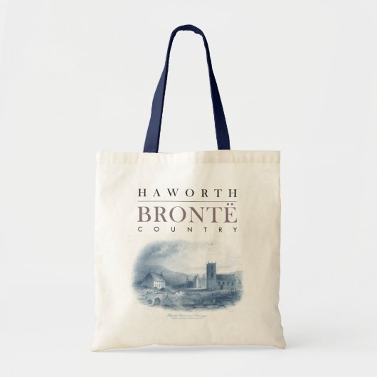Bronte Land met Haworth Church en Parsonage Tote Bag (Voorkant)