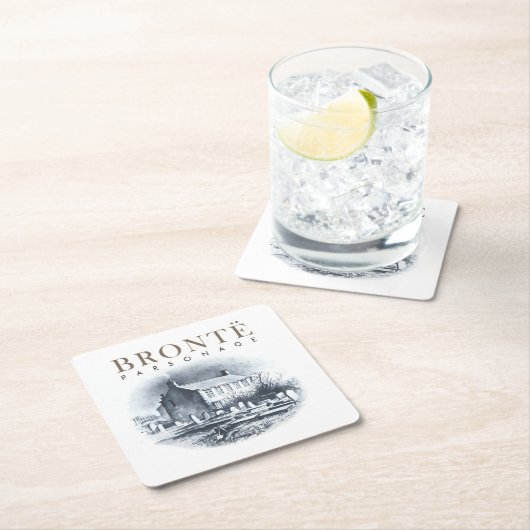 Bronte Parsonage Huis van de Brontes Kartonnen Onderzetters (Insitu)