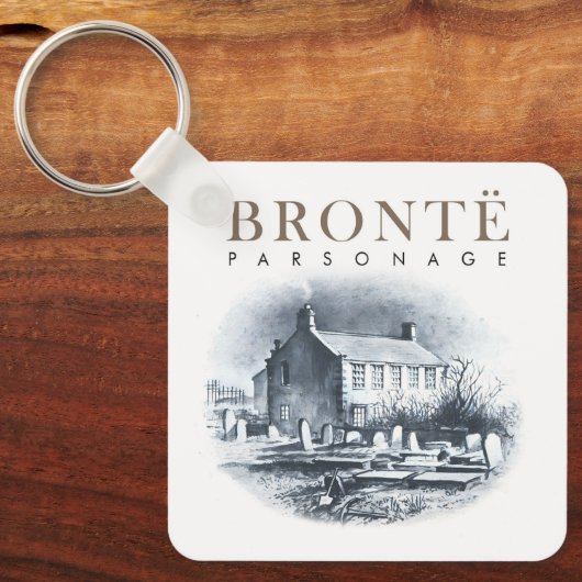 Bronte Parsonage Huis van de Brontes Sleutelhanger (Voorkant)