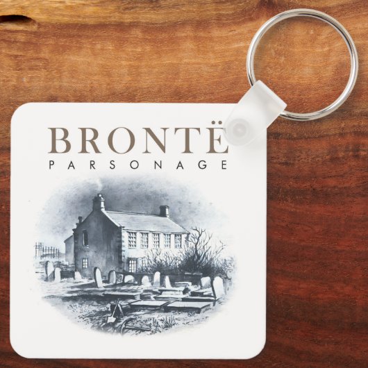 Bronte Parsonage Huis van de Brontes Sleutelhanger (Achterkant)