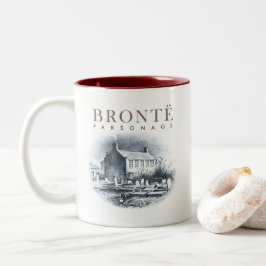 Bronte Parsonage Huis van de Brontes Tweekleurige Koffiemok