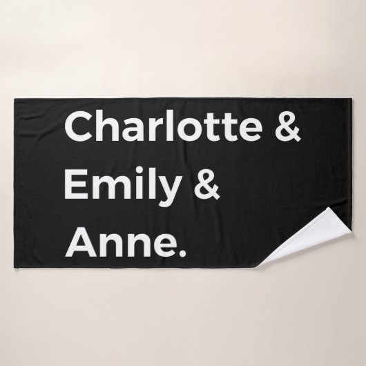 Brontë Sisters I - Charlotte & Emily & Anne Bad Handdoek (Badhanddoek)