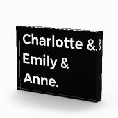 Brontë Sisters I - Charlotte & Emily & Anne Fotoblokken (Rechts)