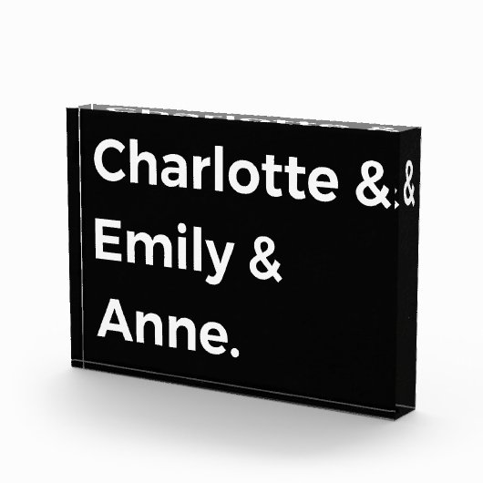 Brontë Sisters I - Charlotte & Emily & Anne Fotoblokken (Rechts)