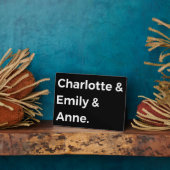 Brontë Sisters I - Charlotte & Emily & Anne Fotoplaat (Zijkant)