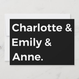 Brontë Sisters I - Charlotte & Emily & Anne Kaart