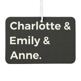 Brontë Sisters I - Charlotte & Emily & Anne Luchtverfrisser