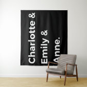 Brontë Sisters I - Charlotte & Emily & Anne Wandkleed (In situ)