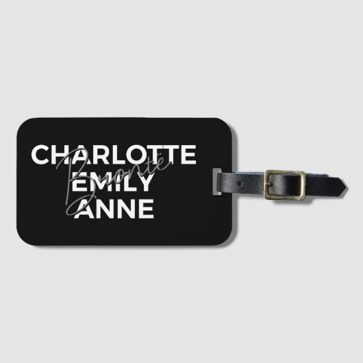 Brontë Sisters II - Charlotte & Emily & Anne Bagagelabel (Voorkant (horizontaal))