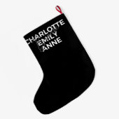 Brontë Sisters II - Charlotte & Emily & Anne Grote Kerstsok (Achterkant (Hangend))