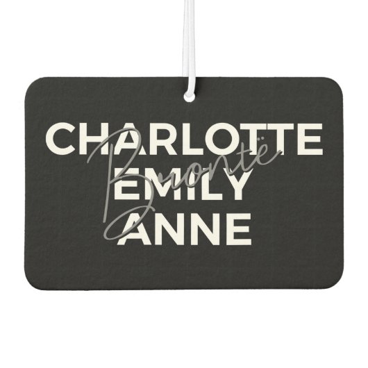 Brontë Sisters II - Charlotte & Emily & Anne Luchtverfrisser (Voorkant)