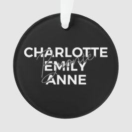 Brontë Sisters II - Charlotte & Emily & Anne Ornament