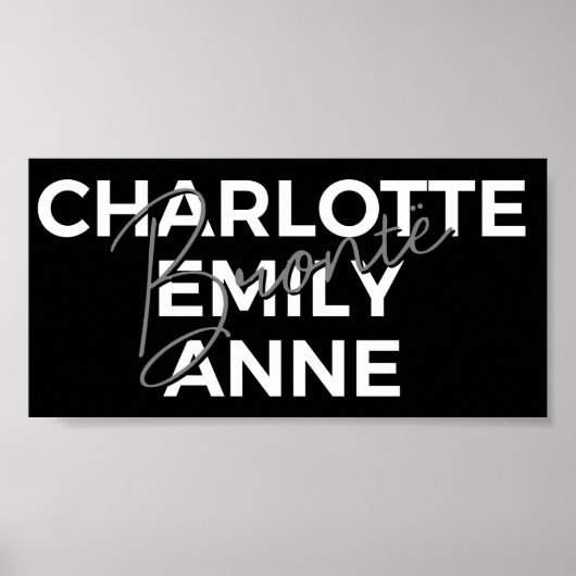 Brontë Sisters II - Charlotte & Emily & Anne Poster (Voorkant)