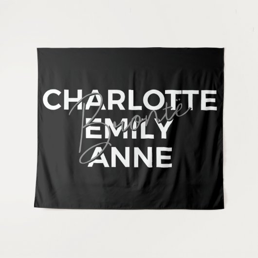 Brontë Sisters II - Charlotte & Emily & Anne Wandkleed (Voorkant (horizontaal))