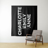 Brontë Sisters II - Charlotte & Emily & Anne Wandkleed (In situ)