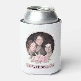 Bronte Sisters Portret met roze rozen Blikjeskoeler