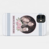 Bronte Sisters Portret met roze rozen Case-Mate iPhone Case (Achterkant (horizontaal))