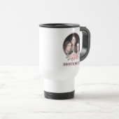 Bronte Sisters Portret met roze rozen Reisbeker (Voorkant rechts)