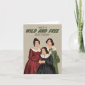 Bronte Sisters Wild and Free Birthday Kaart (Voorkant)