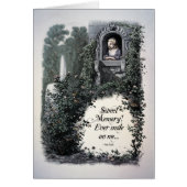 Brontë "Sweet Memory" Victoriaans kunstkaart (Voorkant)