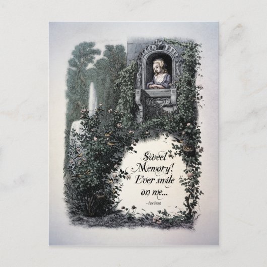 Brontë "Sweet Memory" Victoriaanse ansichtkaart Briefkaart (Voorkant)