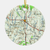 Bronte TX  Map Keramisch Ornament (Voorkant)