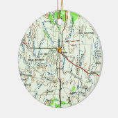 Bronte TX  Map Keramisch Ornament (Links)